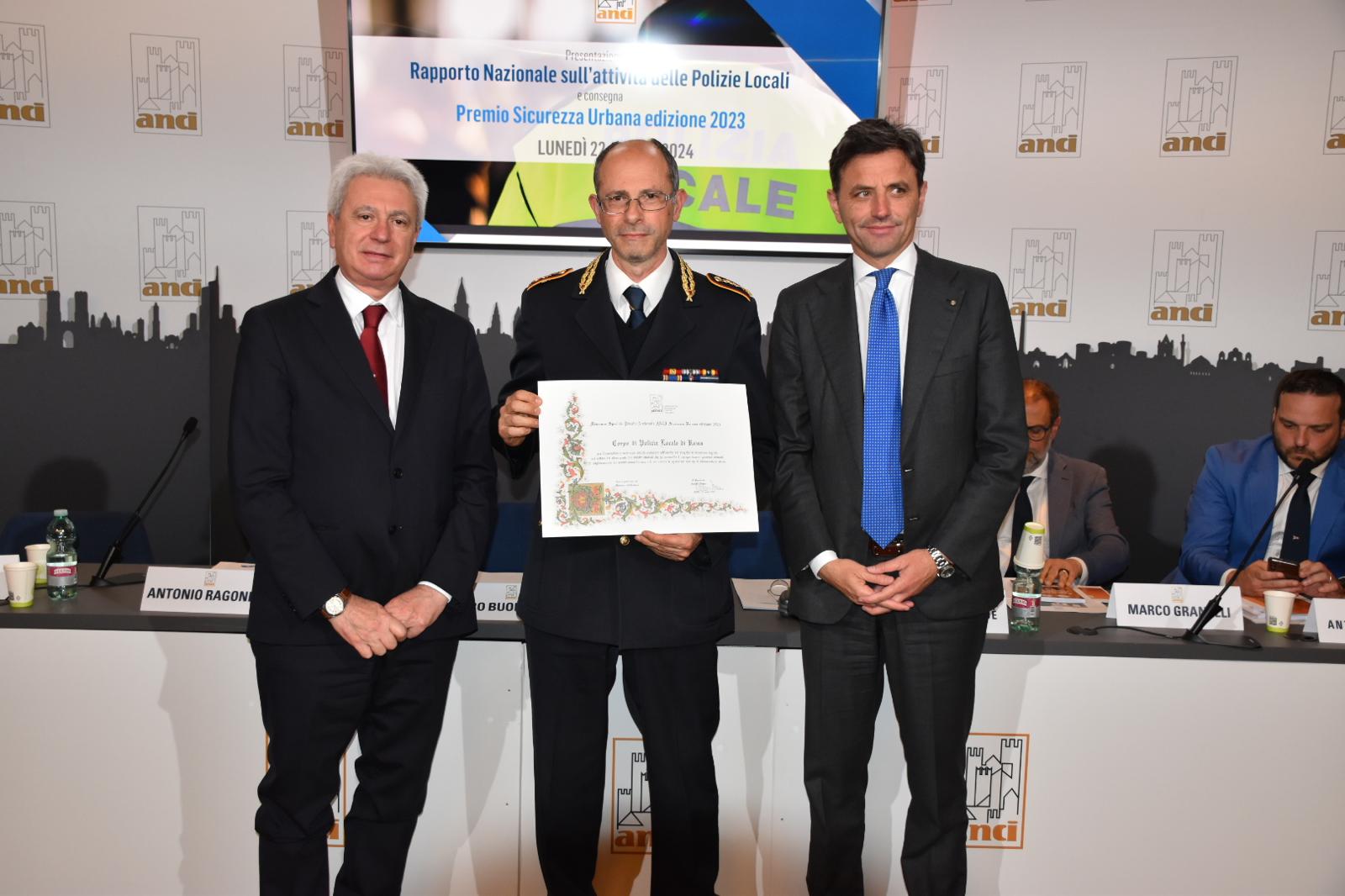 Roma Capitale ottiene il premio Sicurezza Urbana ANCI 2023 grazie a Safety21